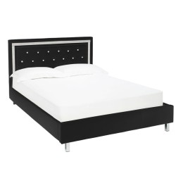 Crystalle 5FT Kingsize Bed Black