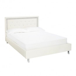 Crystalle 5FT Kingsize Bed White