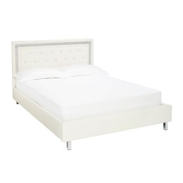 Crystalle 5FT Kingsize Bed White