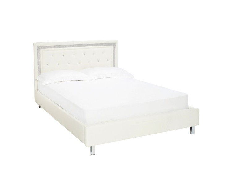 Crystalle 5FT Kingsize Bed White