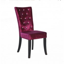 Radiance PUrple Velvet Dining Chair with Crystal Diamantes