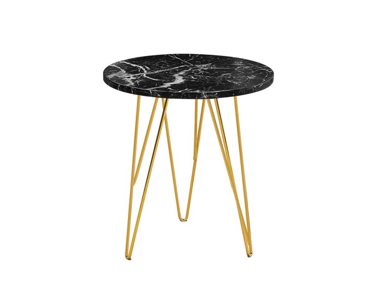 Fusion Lamp Table Black Marble