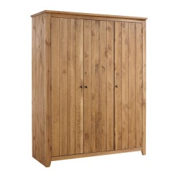 Havana Pine 3 Door Wardrobe 2 Shelves