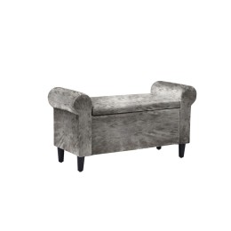 Highgrove Storage Ottoman Silver