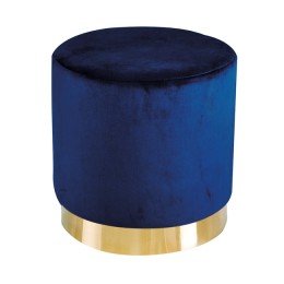 Lara Pouffee Royal Blue Velvet Pack of 1