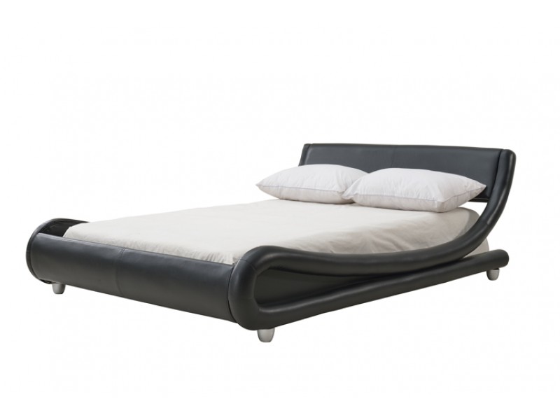 leather bed frame