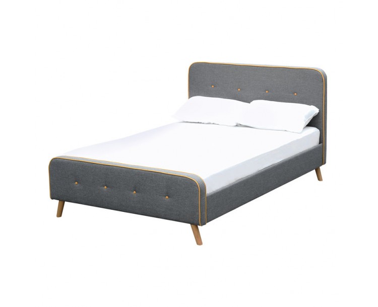 Loft Grey Upholstered 5FT Kingsize Bed