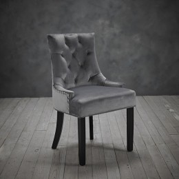 Morgan Grey Compact Chair Pack of 2