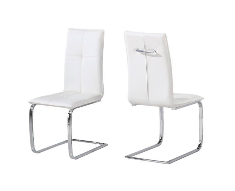 Opus Teal Faux Leather Chair White Pack of 2