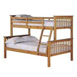 Otto Trio Pine Contemporary Bunk Bed