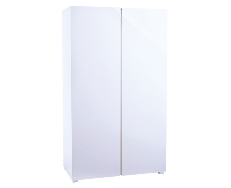 Puro White High Gloss 2 Door Wardrobe