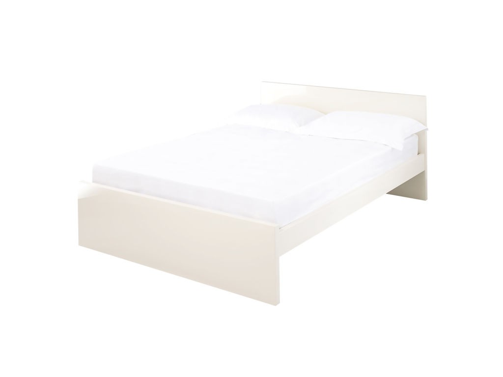 Puro Cream High Gloss 4FT6 Double Bed