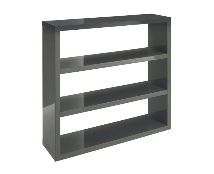 Puro Highgloss Charcoal Bookcase