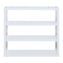 Contemporary MDF White High Gloss PUro Bookcase