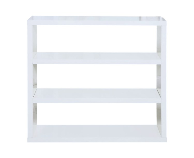 Contemporary MDF White High Gloss PUro Bookcase