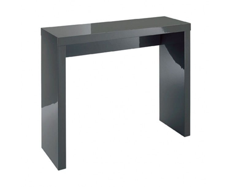 Puro Charcoal High Gloss Console Table