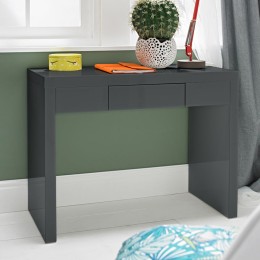 Puro High Gloss Bedroom Charcoal Dressing Table