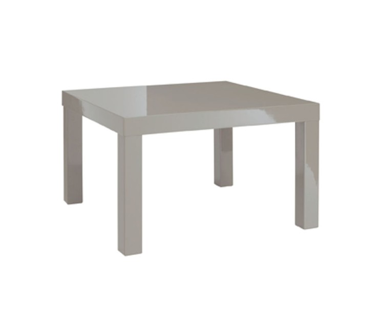 Contemporary High Gloss PUro End Table Stone