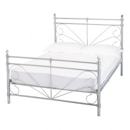 Sienna Array Contemporary 4FT6 Double Bed Silver