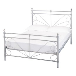 Sienna 5FT Kingsize Bed Silver