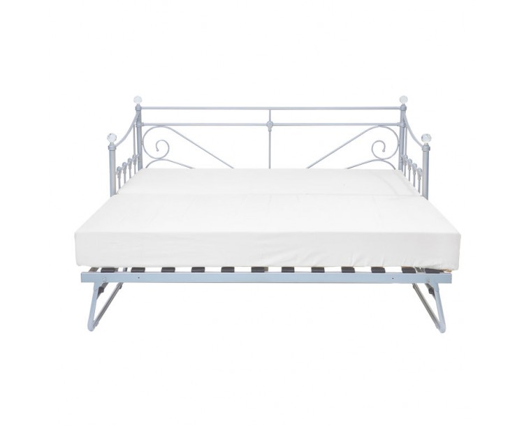 Sienna Silver Contemporary Trundle Bed
