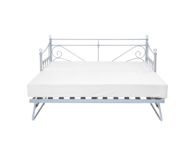 Sienna Silver Contemporary Trundle Bed