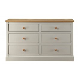 St Ives 6 drawer Bedroom Furniture Chest of Drawers 3+3