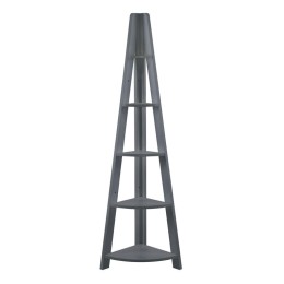 Tiva Corner Ladder Shelving Black