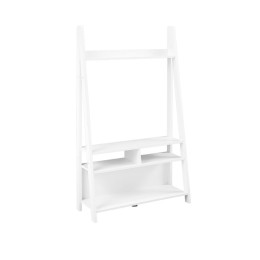 Tiva White Compact Ladder TV Unit