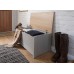 Classic Grey Lancaster Ottoman Lift Up Storage Box