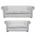 Chesterfield Genuine Leather Three & Two Seater Sofa Suite