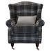 Regal Fabric Queen Anne Fireside Armchair In Various Colours