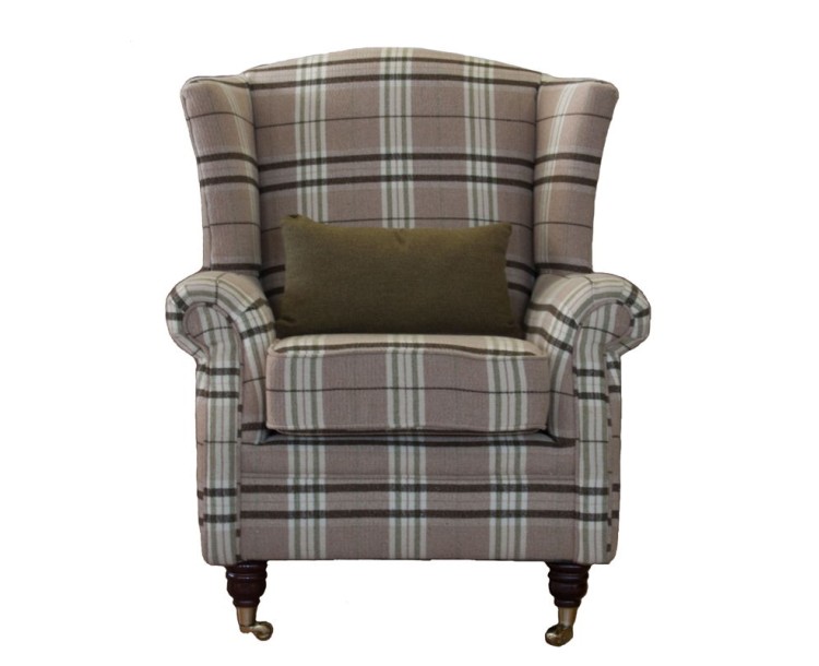 Regal Fabric Queen Anne Fireside Armchair In Various Colours