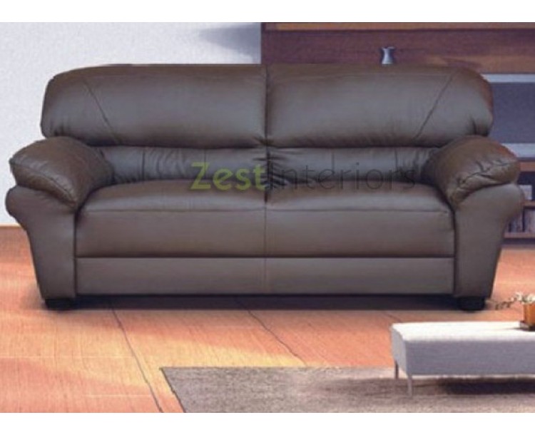 Polo Brown 3 Seater High Quality Faux Leather Sofa