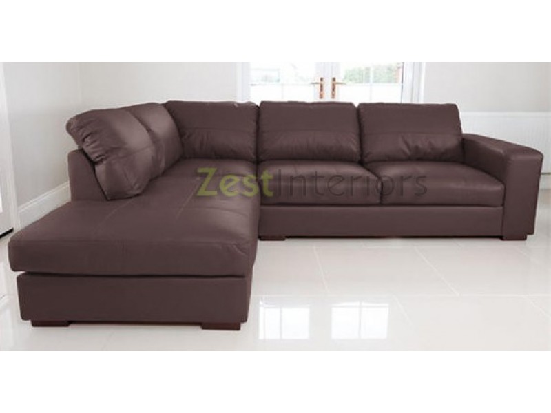 Leather Left Hand Corner Sofa Home Decor 88