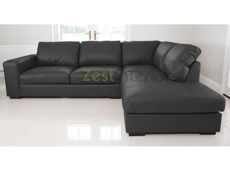 Venice Right Hand Corner Sofa Black Faux Leather W Chaise Lounge Venice Right Hand Large Corner Sofa Black Pu Leather With Chaise Lounge