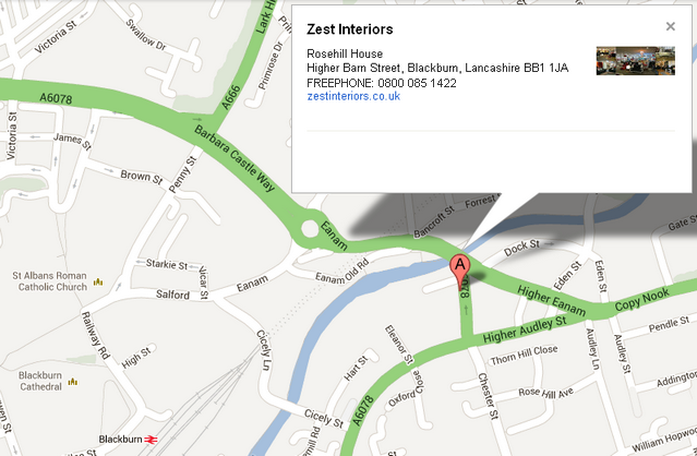 Zest Interiors Address Map