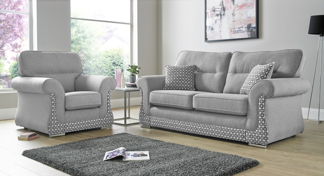 Luna Halifax 3 2 Seat Deep Fill Fabric Living Room Sofas