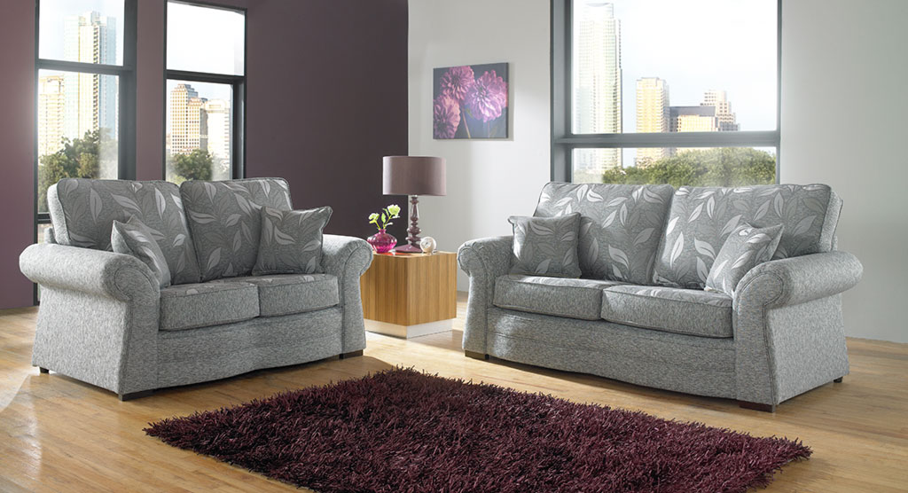 Floral print on sale sofa set